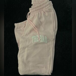 The BAR pink sweatpants